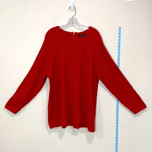 Red Plus Size Sweater By Verve Ami. Size 2X. - Picture 1 of 8